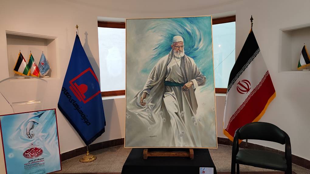 افتتاح نمایشگاه آثار نقاشی استاد محمدکاظم حسنوند با عنوان «عقیق مقاومت»